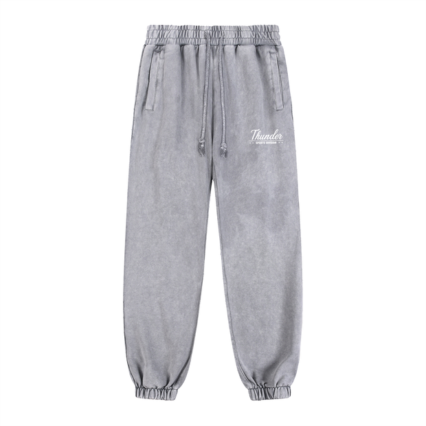 joggers,snow washed joggers,acid washed jogger,thunderworld jogger