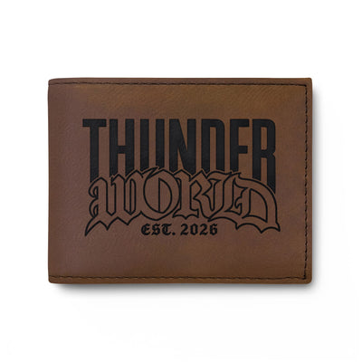 ThunderWorld RFID Slim Bifold Wallet – Gothic Edition