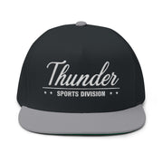 Flat Bill Cap - Thunder Sports Division Stylish Baseball Hat for Sports Lovers