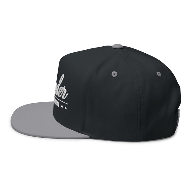 Flat Bill Cap - Thunder Sports Division Stylish Baseball Hat for Sports Lovers