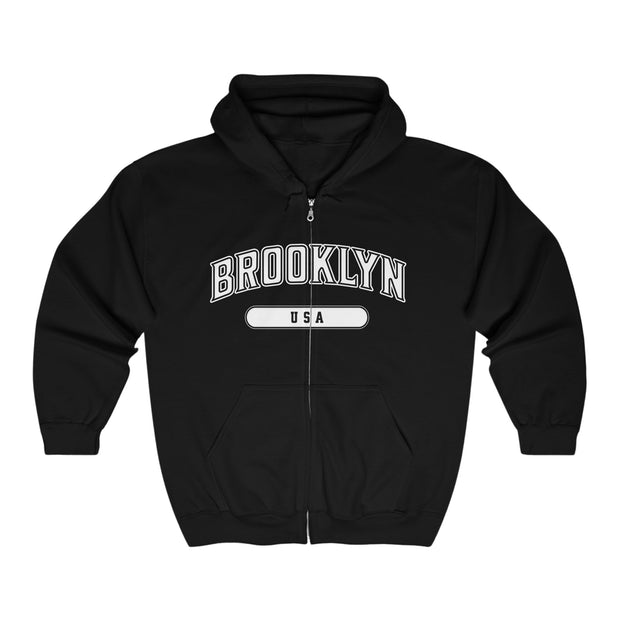 Brooklyn Full Zip Hoodie Sweatshirt