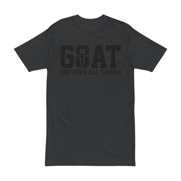 Men's Tee - GOAT | God Over All Things | Motivational Christian Shirt