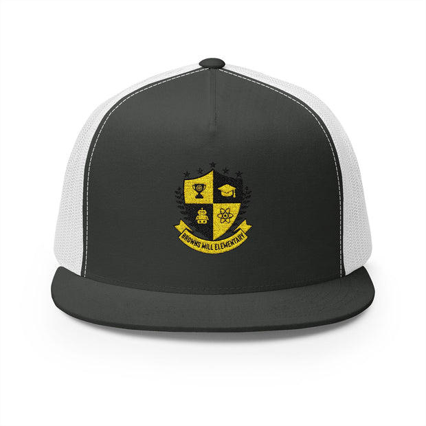 Custom Embroidered 5 Panel Trucker Cap