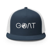 GOAT Embroidered 5 Panel Trucker Cap - Stylish & Versatile Headwear