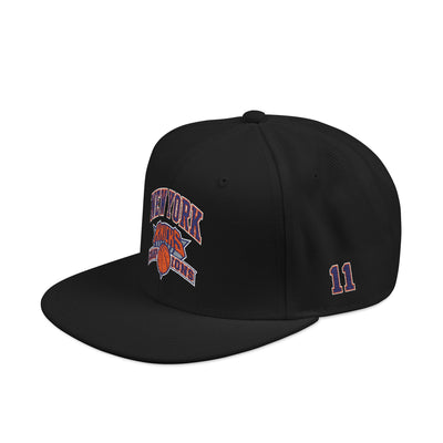 Embroidered Snapback Cap with Diamond-Stone Tiger Logo