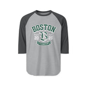 Boston Champion Unisex Three-Quarter Sleeve Raglan Shirt