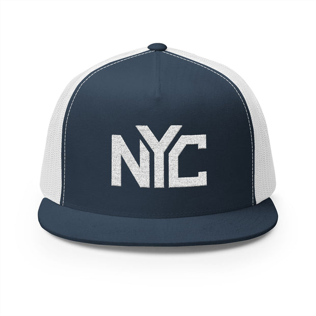 NYC Embroidered 5 Panel Trucker Cap - Urban Style for Everyday Adventures