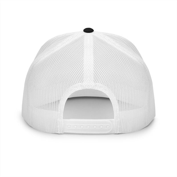 Embroidered 5 Panel Trucker Cap - 'LOVE RULES THE DAY'