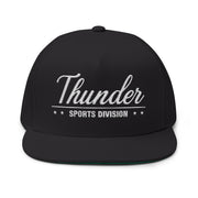 Flat Bill Cap - Thunder Sports Division Stylish Baseball Hat for Sports Lovers