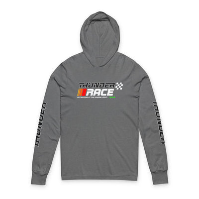 Thunder Race Unisex Hooded Tee – Perfect for Racing Fans & Casual Comfort