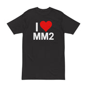 Graphic Tee for Gamers - I Love MM2 Unisex Heavyweight Tee