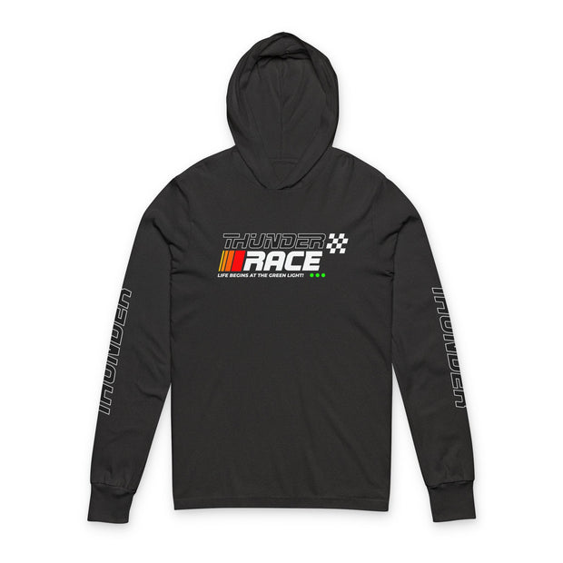 Thunder Race Unisex Hooded Tee – Perfect for Racing Fans & Casual Comfort