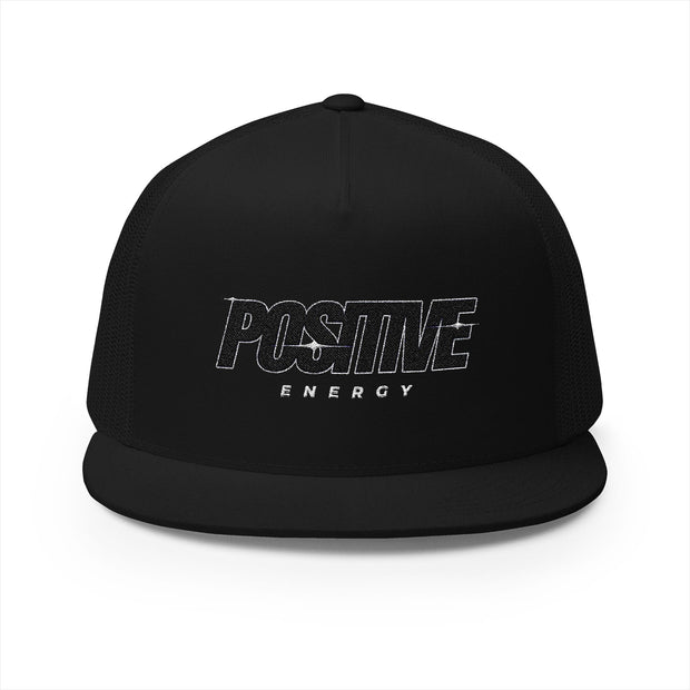 Positive Energy 5 Panel Trucker Cap | Motivational Hat for Everyday Wear