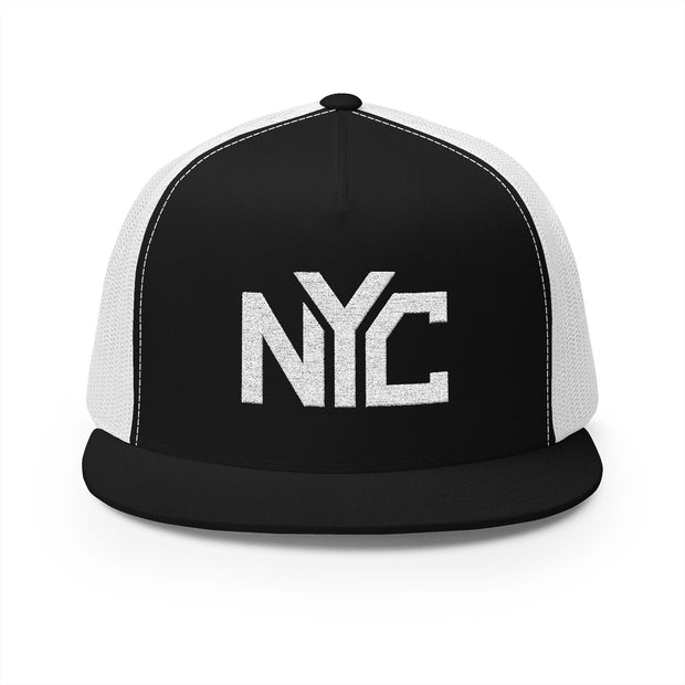 NYC Embroidered 5 Panel Trucker Cap - Urban Style for Everyday Adventures