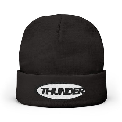 Embroidered Gothic Knit Beanie — ThunderWorld Winter Hat