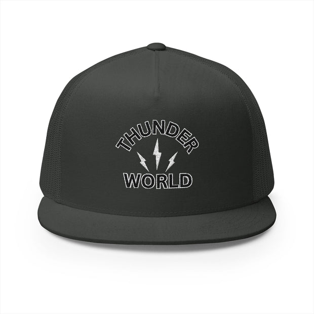 Thunder World 5 Panel Trucker Cap – Stylish Embroidered Hat for Outdoor Adventures