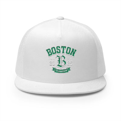 Boston Champion Embroidered 5 Panel Trucker Cap
