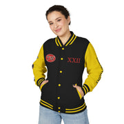 Unisex Heavyweight Letterman Jacket - Trendy Varsity Style with Bold Graphics