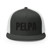Custom Embroidered 5 Panel Trucker Cap - Red 'PELPA' Hat for Trendsetters