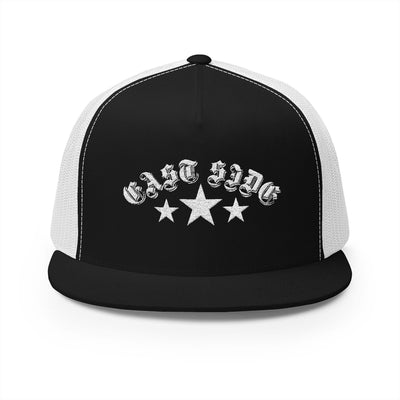 East Side Embroidered 5 Panel Trucker Cap - Stylish and Versatile Hat for Everyday Wear