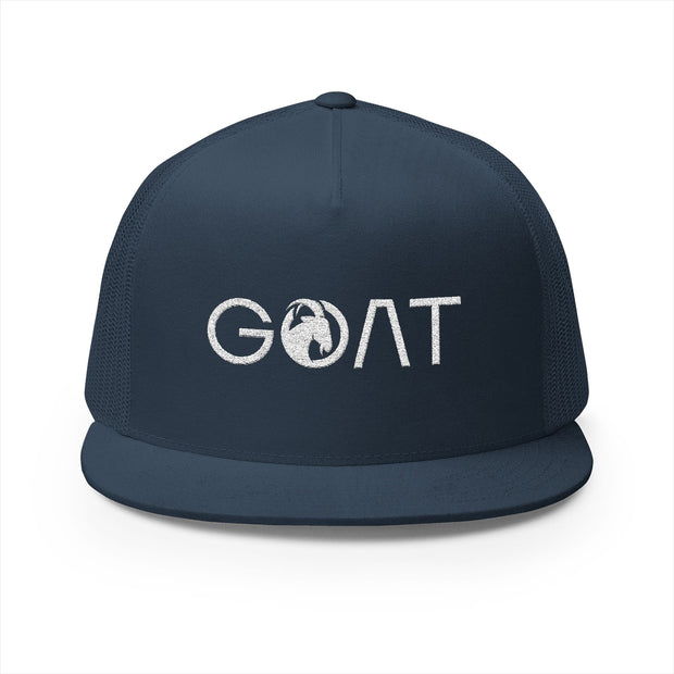 GOAT Embroidered 5 Panel Trucker Cap - Stylish & Versatile Headwear