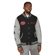 Unisex Heavyweight Letterman Jacket - Trendy Varsity Style with Bold Graphics