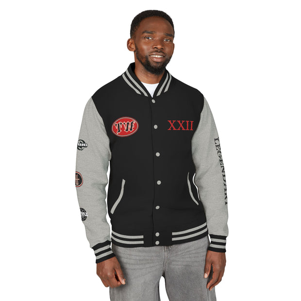 Unisex Heavyweight Letterman Jacket - Trendy Varsity Style with Bold Graphics