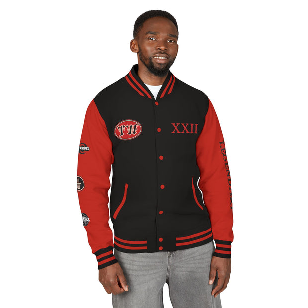 Unisex Heavyweight Letterman Jacket - Trendy Varsity Style with Bold Graphics
