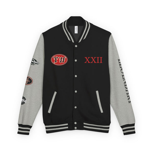 Unisex Heavyweight Letterman Jacket - Trendy Varsity Style with Bold Graphics