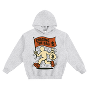 Chasing The Bag,Money Hoodie,Streetwear,Hustle Clothing,Bag Chaser,Motivation Apparel,Heavyweight Hoodie