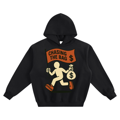 chase the bag hoodie,thunder hoodie,heavyweight hoodie,hunderworld hoodie,thick hoodie