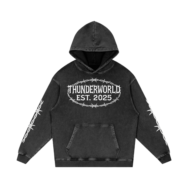 AcidWashHoodie,ThunderWorldClothing,UrbanFashion,treetwearCulture,HeavyweightHoodie,OversizedHoodie