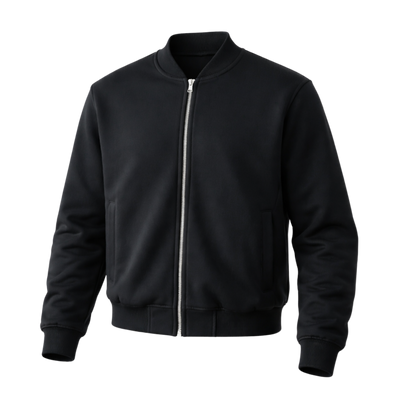 ThunderWorld Fleeced Heavyweight Zip-Up Jacket – Unisex Loose Fit (350 GSM)