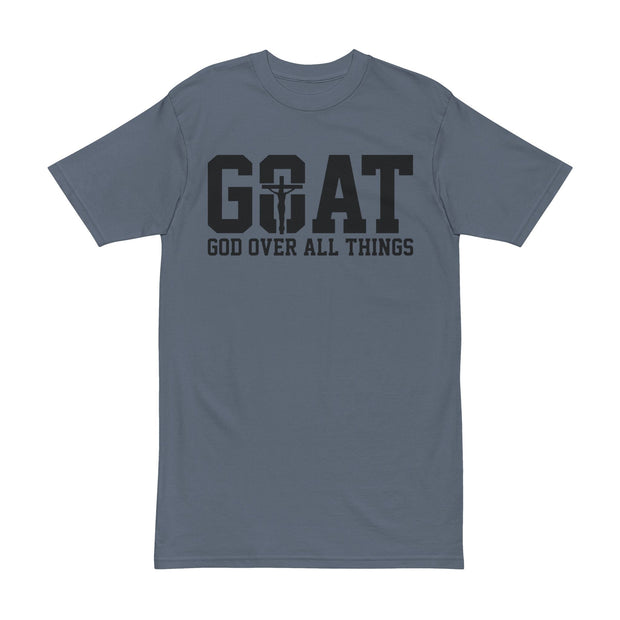 Men's Tee - GOAT | God Over All Things | Motivational Christian Shirt