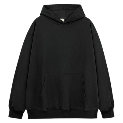 BEST BLANK HOODIE (420 GSM) SOLID BLACK