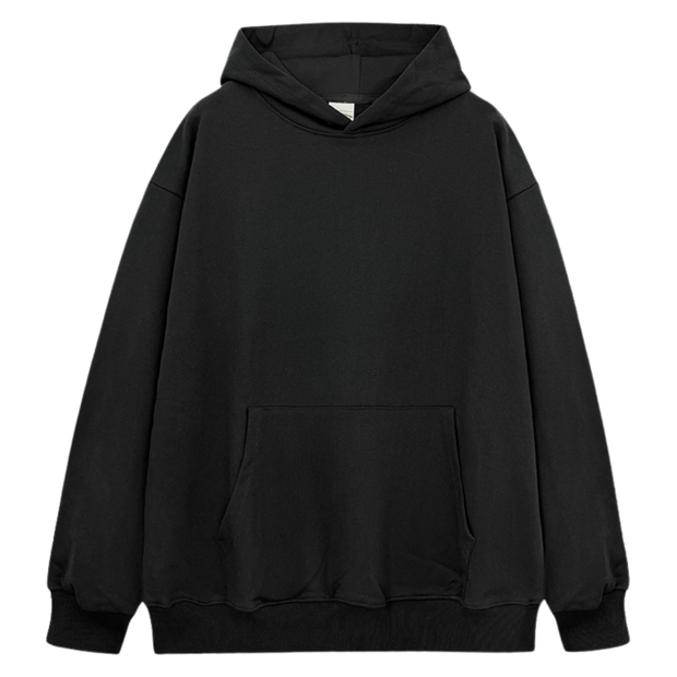 BEST BLANK HOODIE (420 GSM) SOLID BLACK