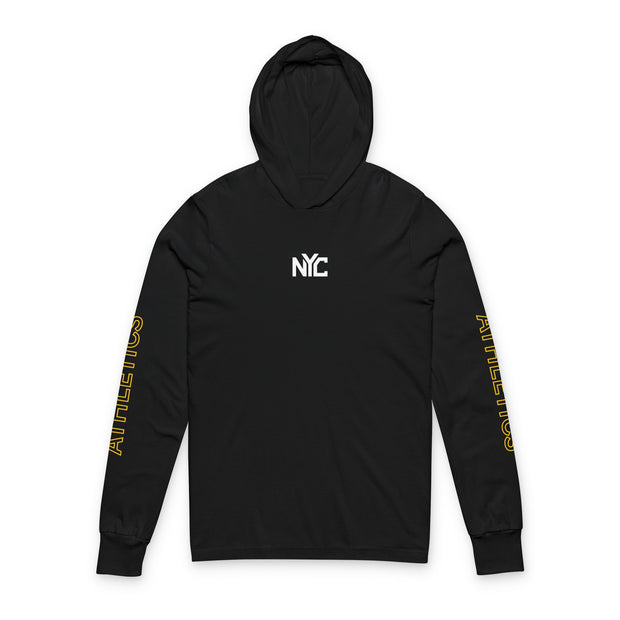 NYC Athletics Unisex Hooded Long Sleeve Tee - Perfect for Active Lifestyles & Casual Wear