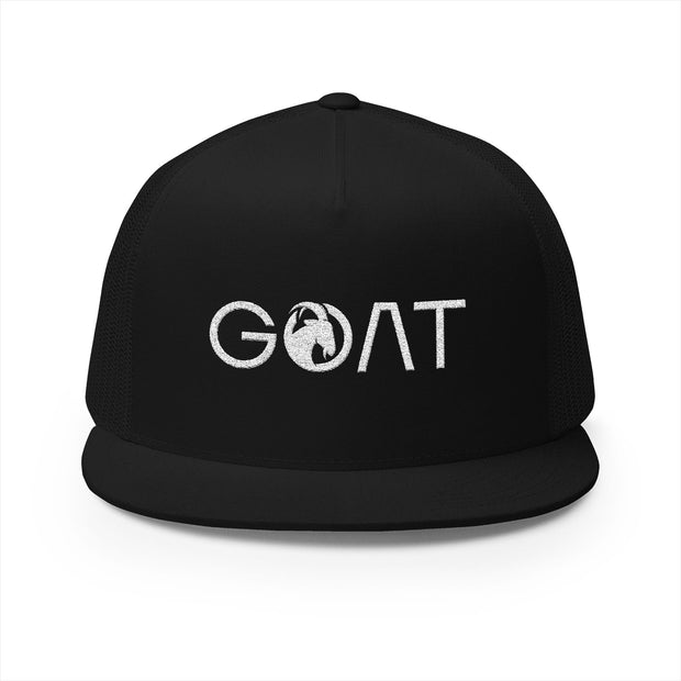 GOAT Embroidered 5 Panel Trucker Cap - Stylish & Versatile Headwear