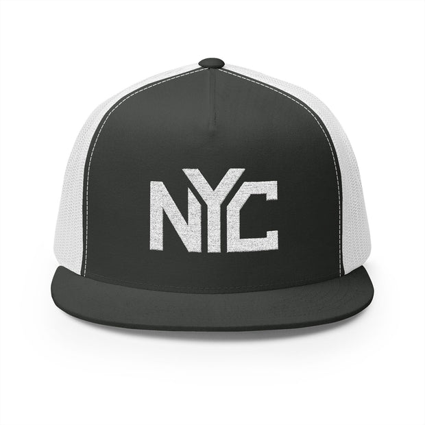 NYC Embroidered 5 Panel Trucker Cap - Urban Style for Everyday Adventures