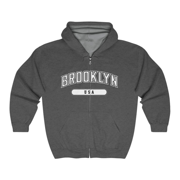 Brooklyn Full Zip Hoodie Sweatshirt