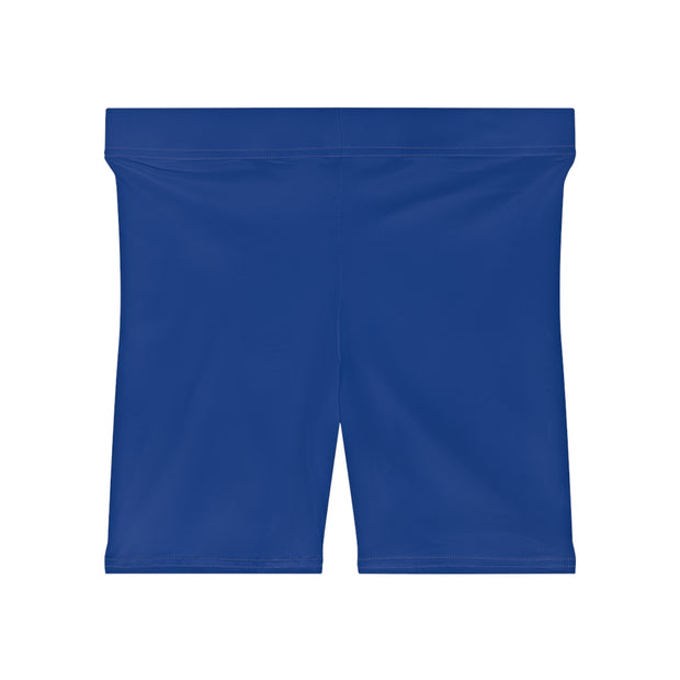 Blue Biker Shorts