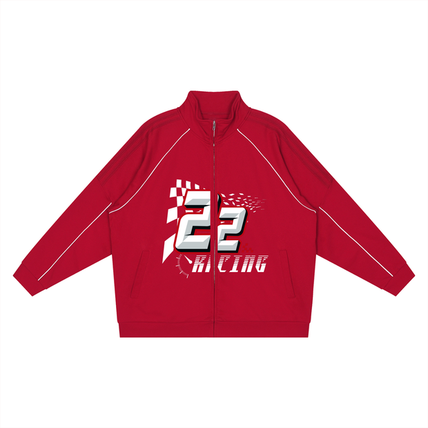 ZIP UP JACKET,jacket,urban racing outfit,motorsport inspired streetwear,thunderworld racing tracksuit