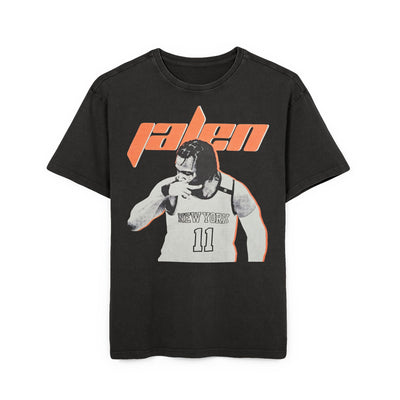 Men's Acid Washed Oversized Tee - Vintage Streetwear with J. Graphic