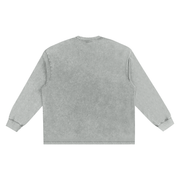 acid wash long sleeve tee ,long sleeve tshirt,long sleeve tee,snow washed tshirt,snow washed tee,long sleeve