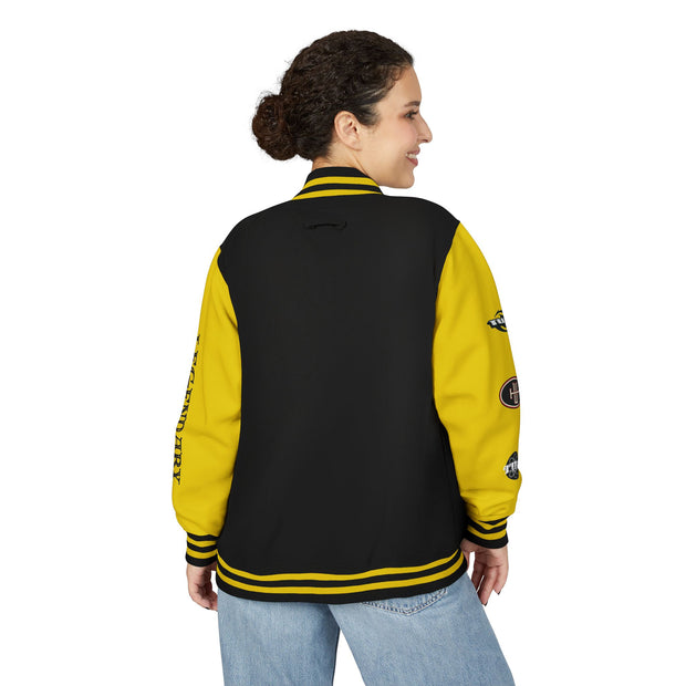 Unisex Heavyweight Letterman Jacket - Trendy Varsity Style with Bold Graphics