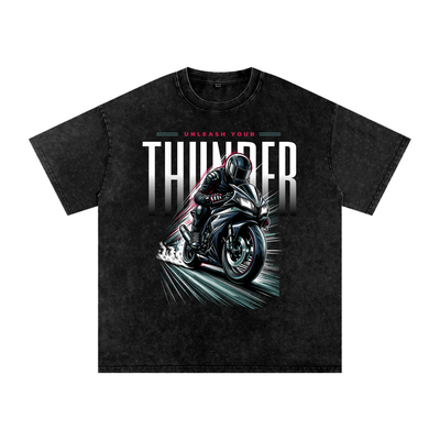 thunder,thunderworld,thunder world,tshirts,acid wash,acid wash tee