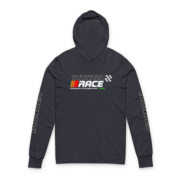 Thunder Race Unisex Hooded Tee – Perfect for Racing Fans & Casual Comfort