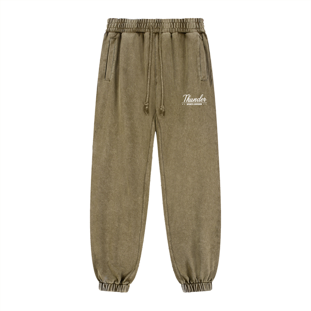 joggers,snow washed joggers,acid washed jogger,thunderworld jogger