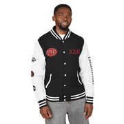 Unisex Heavyweight Letterman Jacket - Trendy Varsity Style with Bold Graphics