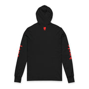 Love Rules Unisex Hooded Long Sleeve Tee - Bold Graphic Tee for Everyday Wear